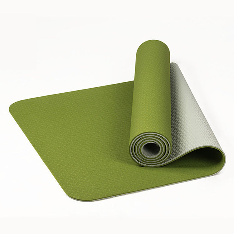 Yoga Mat Thickened 8mm Two-color Lengthened Yoga Mat