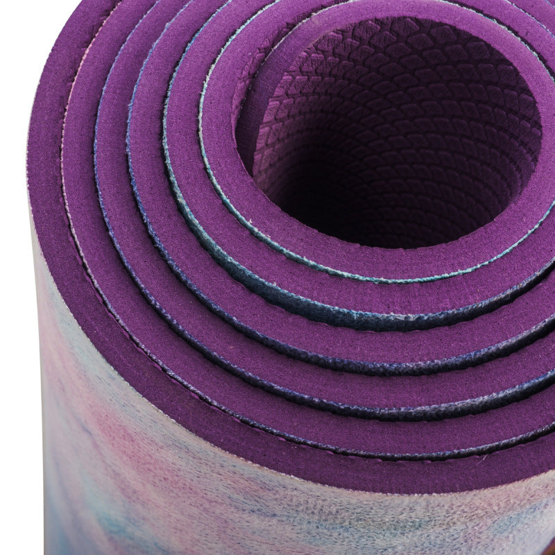 Tie-dyed Natural Rubber Yoga Mat