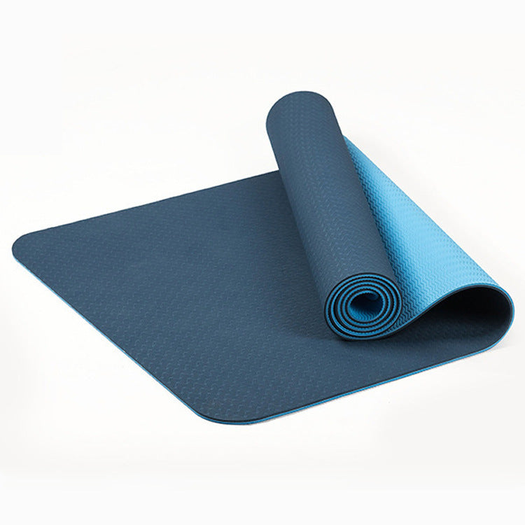 Yoga Mat Thickened 8mm Two-color Lengthened Yoga Mat