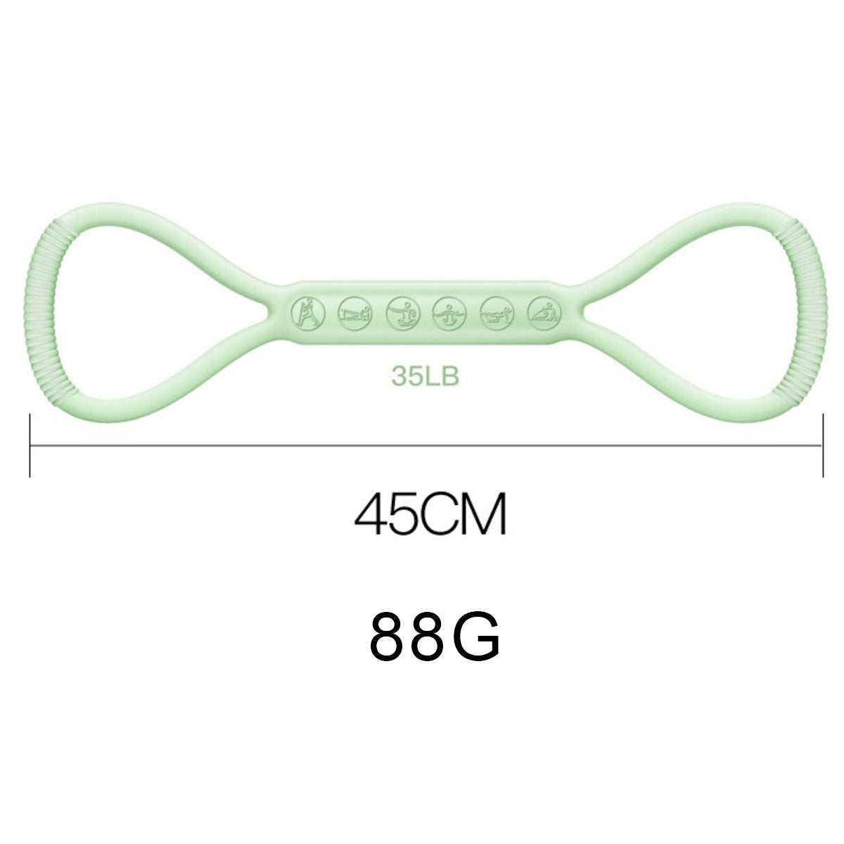 8-character Puller, 8-character Silicone Yoga Auxiliary Home Elastic Band