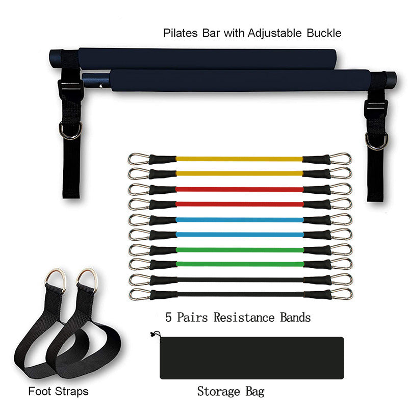 Fitness Yoga Pilates Bar Portable Gym Accessories