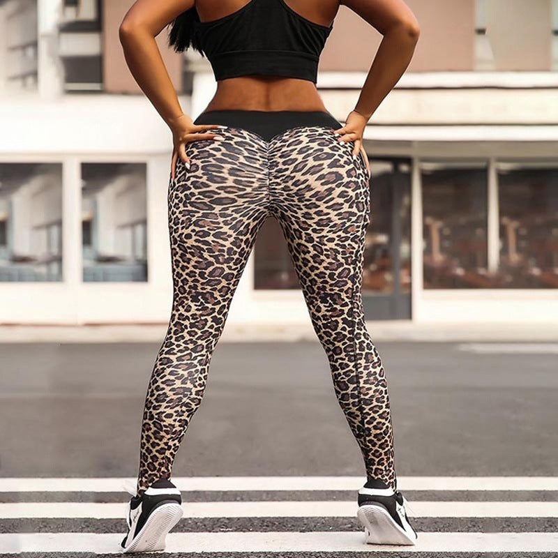 Hip Lifting Leopard Yoga Leggings