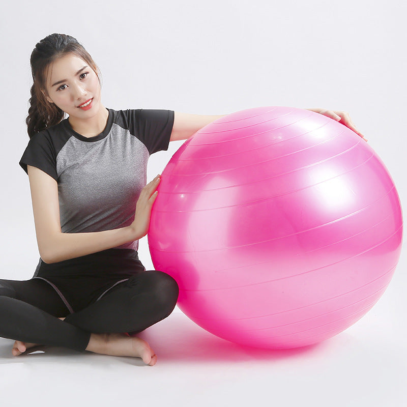 Yoga Ball Fitness Beginner Exercise More Gymnastics Glossy Ball