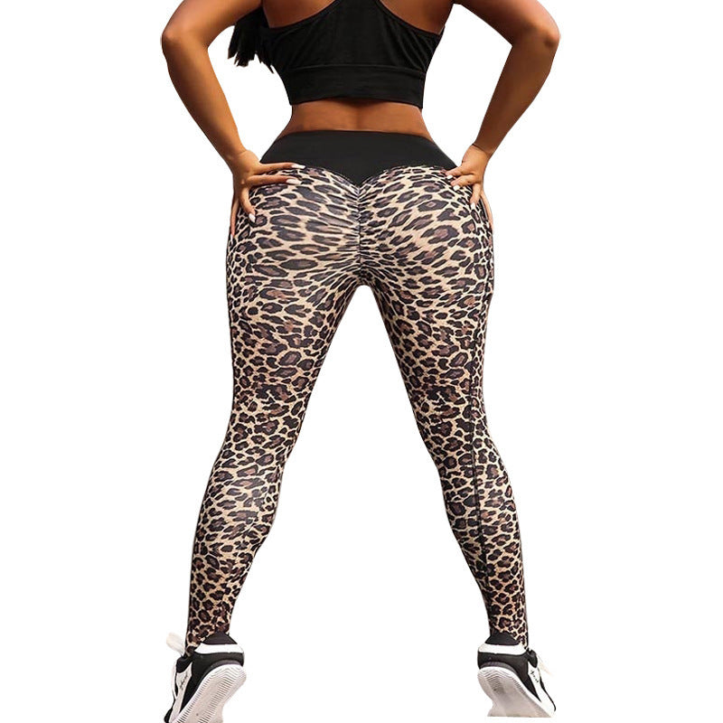 Hip Lifting Leopard Yoga Leggings