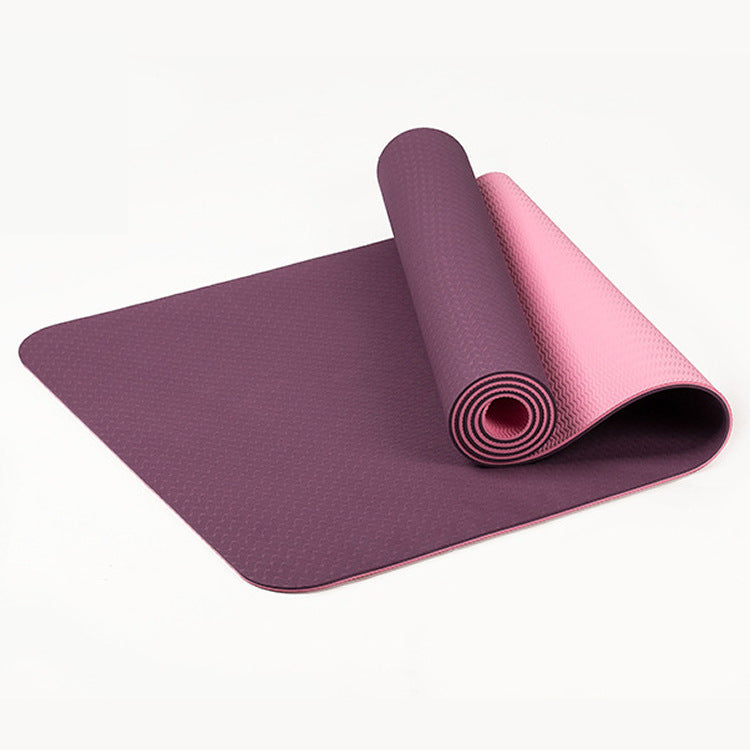 Yoga Mat Thickened 8mm Two-color Lengthened Yoga Mat